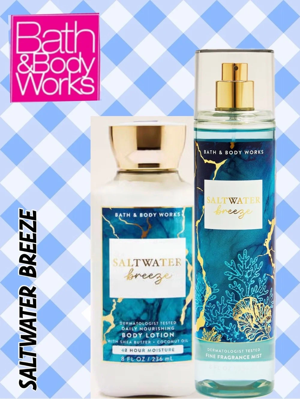 Bath & Body Works Saltwater Breeze Lotion & Fine Fragrance Mist